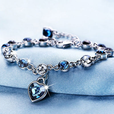 Pulsera de Cristal Corazón del Océano - Joyería de Moda - Image 2