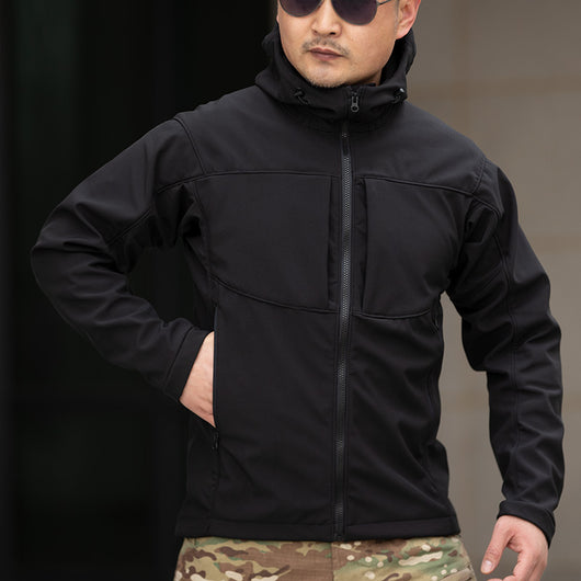 Chaqueta Cortavientos Ligera con Forro Polar y Capucha para Hombre - Image 13