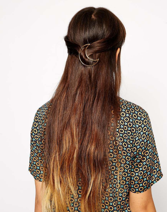 Pasador Luna Triángulo - Joyería para el Cabello