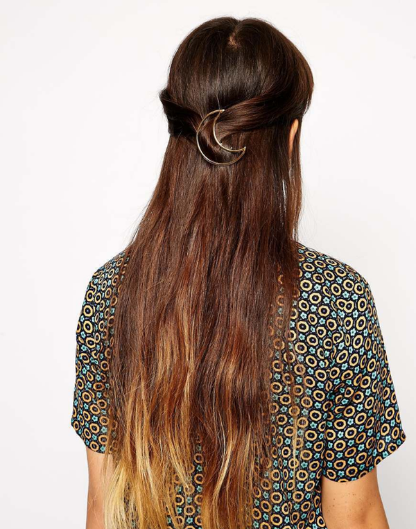 Pasador Luna Triángulo - Joyería para el Cabello