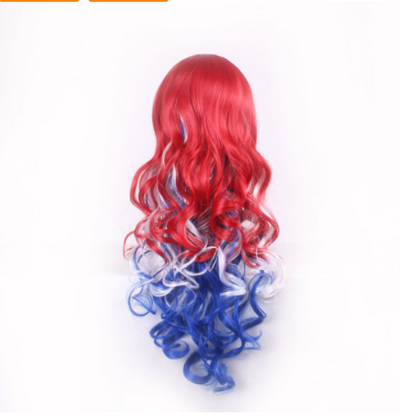 Peluca Rizada Multicolor Voluminosa para Cosplay y Disfraz - Image 7