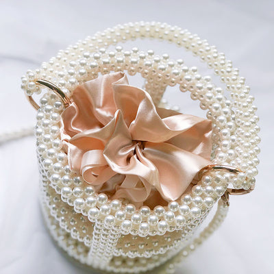Bolso Bucket de Perlas Huecas para Mujer - Diseño Elegante y Versátil - Image 3