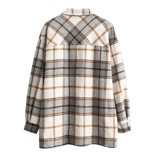 Camisa de Cuadros Oversize en Lana - Estilo Boyfriend - Image 3
