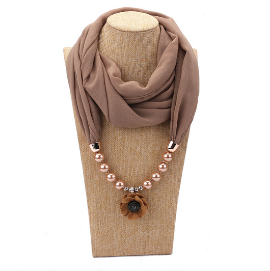 Collar Pañuelo de Gasa de Perlas - Image 14