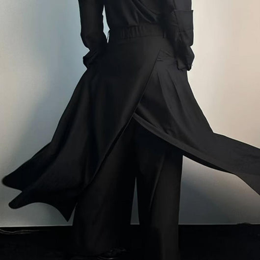 Pantalones Kendo Doble Capa - Diseño Casual Relajado para Hombre - Image 13