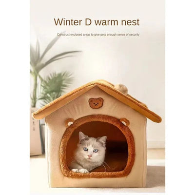 Casa Cama para Mascotas Pequeños - Nido Cálido Desmontable y Lavable - Image 12
