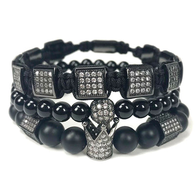 Set de 3 Pulseras para Hombre con Piedras Naturales - Image 6