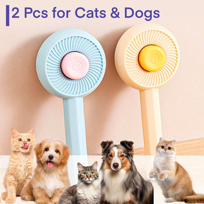 Cepillo Deslanador para Gatos y Perros con Botón Autolimpiable - Image 6