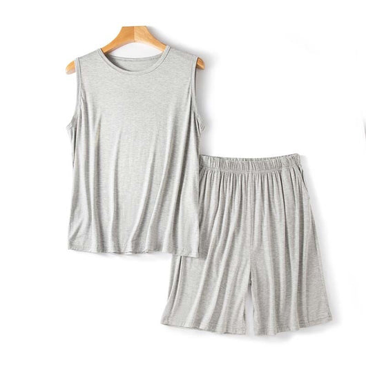 Shorts Chaleco Modal Hombre Verano Suelto Talla Grande sin Mangas - Image 9