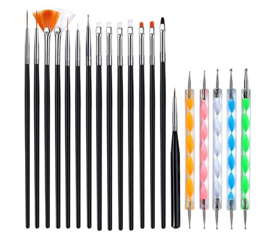Set de 20 Brochas de Maquillaje Profesional con Acabado Diamante - Image 2