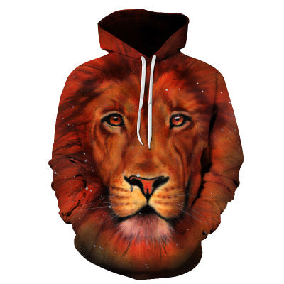 Sudadera Estampado Lobo 3D para Hombre - Image 12