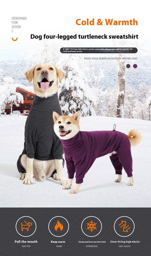 Abrigo Polar para Perros con Cuello Alto - Protección Térmica Completa - Image 8
