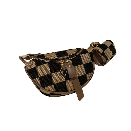 Bolsa Crossbody de Cuadros Escoceses Estilo Occidental Multiusos - Image 4