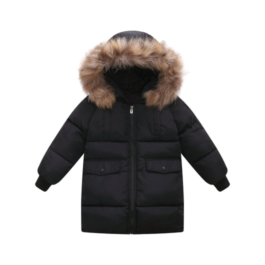 Chaqueta Acolchada Infantil con Cuello de Pelaje Desmontable - Camuflaje - Image 8