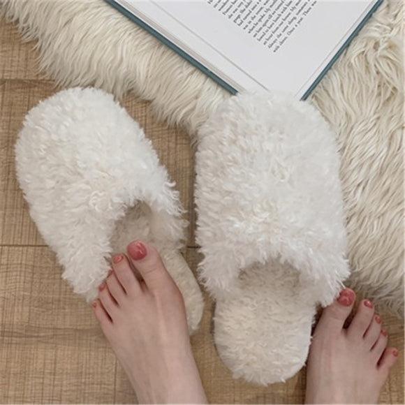 Pantuflas Escolares Estilo Coreano con Suela Antideslizante - Algodón Suave para Mujer