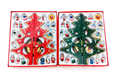 Árbol de Navidad de Madera Decorativo para Escritorio - Image 4