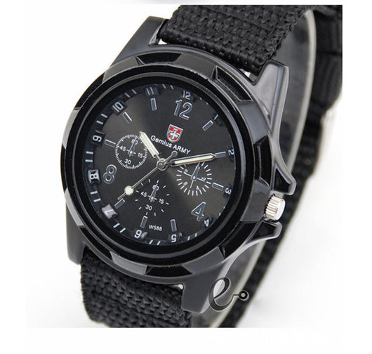 Reloj Táctico Militar Gemius Army Sport Esfera Redonda Movimiento Cuarzo Correa Nylon - Image 3