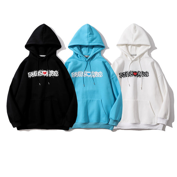 Sudadera Hoodie Estampada Suelta para Hombre y Pareja - Marca Trendy