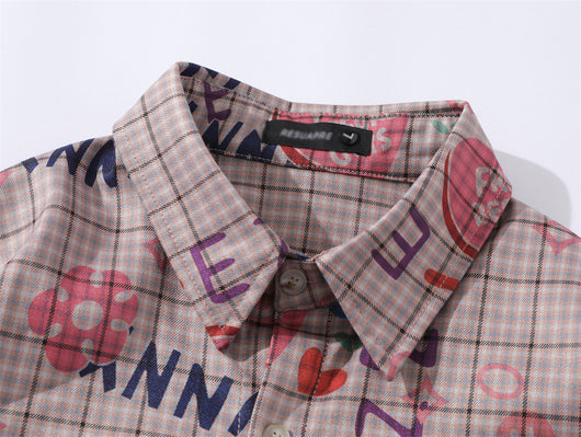 Camisa Casual de Cuadros Love Letter para Hombre - Image 8
