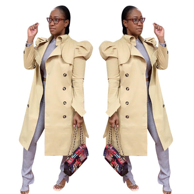 Abrigo Largo Impermeable Versátil para Mujer - Diseño Clásico - Image 2