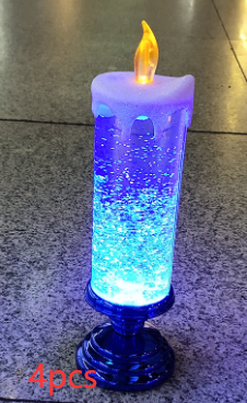 Vela LED Recargable con Cambio de Color y Brillo Glitter - Decoración Resistente al Agua - Image 29