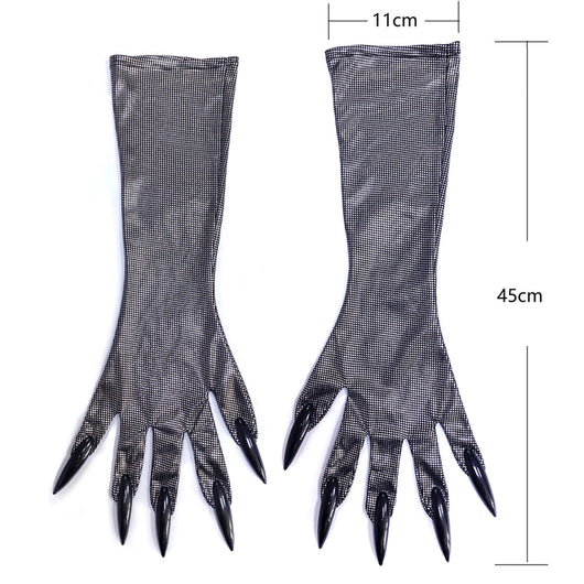 Traje de Gata Sexy con Máscara y Guantes de Diamantes para Halloween - Image 3