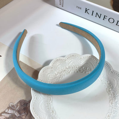 Diadema Retro de Satén con Esponja - Accesorio para Cabello Francés de Ancho Generoso - Image 60