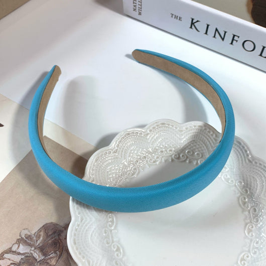 Diadema Retro de Satén con Esponja - Accesorio para Cabello Francés de Ancho Generoso - Image 60