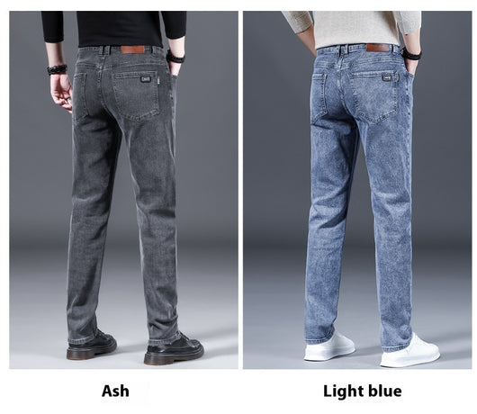 Pantalones de Vestir Holgados Rectos Invierno Gruesos para Hombre - Image 9