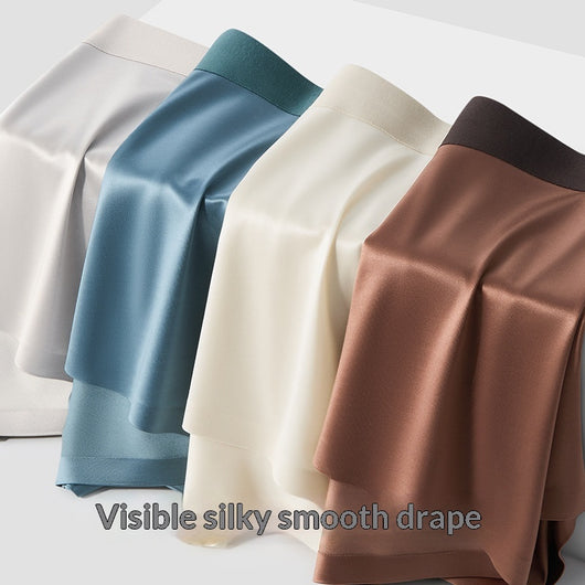 Calzoncillos Boxer Briefs de Seda de Hielo Satinada Antibacteriana para Hombre - Image 3