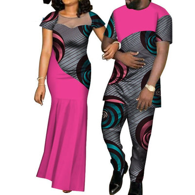 Conjunto de Traje a Juego en Algodón con Estampado Batik - Image 7