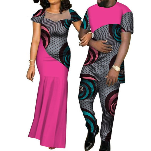 Conjunto de Traje a Juego en Algodón con Estampado Batik - Image 7