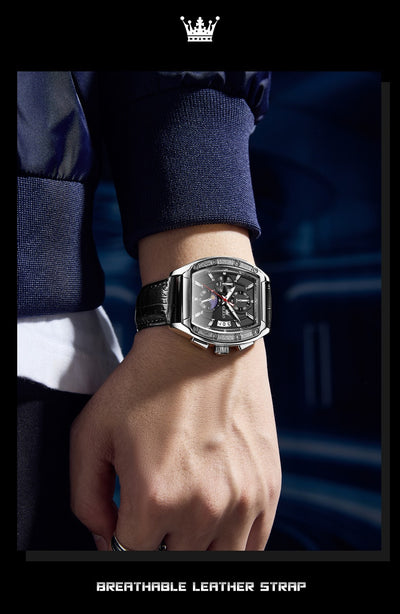 Reloj de Hombre con Correa de Acero y Esfera Luminosa - Image 12