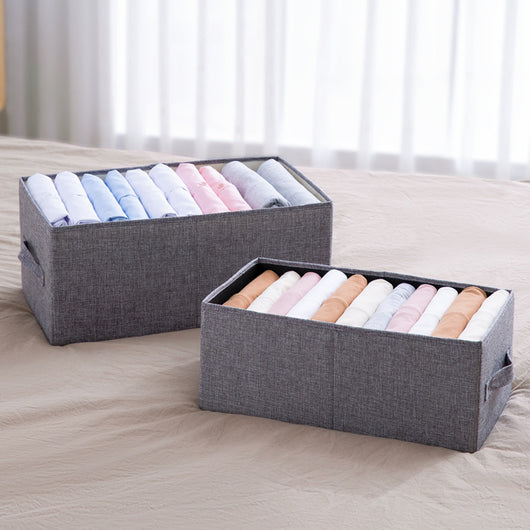 Canasta Organizadora de Escritorio con Cajones de Tela - Image 2