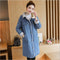 Chaqueta Denim Oversize con Solapas Anchas para Mujer