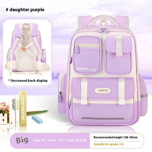 Mochila Escolar Ergonómica de Protección Espinal con Múltiples Compartimentos - Image 9