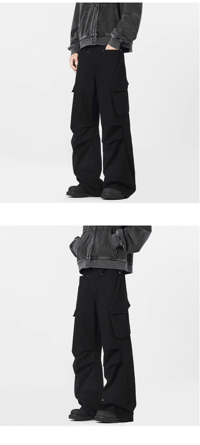 Pantalones Rectos Casuales Retro - Estilo Urbano Moderno para Hombre - Image 20