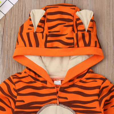 Pijama Enterizo con Capucha Estampado para Niños