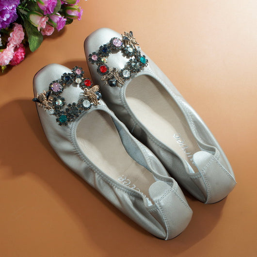 Zapatos Planos Cómodos con Boca Baja y Tacón Ligero - Image 17