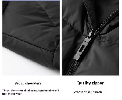 Chaqueta de Plumas para Hombre con Cuello Alto - Abrigo Cálido Otoño Invierno - Image 21