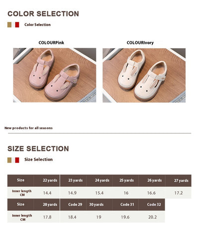 Zapatos de Cuero para Niñas Antideslizantes con Suela Suave - Diseño Princesa - Image 14