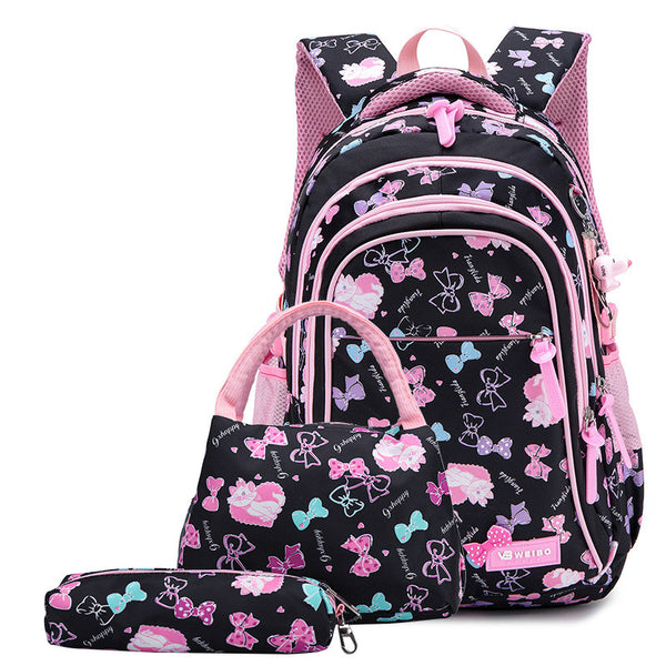 Mochila Escolar Impermeable Ligera - Set de 3 Piezas para Primaria y Secundaria