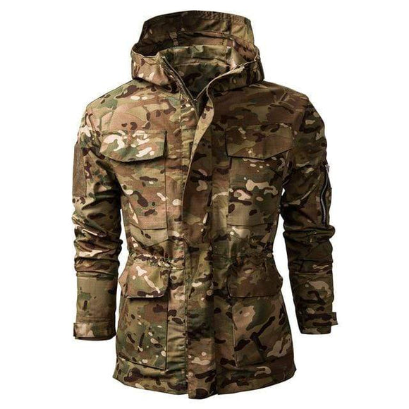 Chaqueta Táctica Multifuncional con Capucha