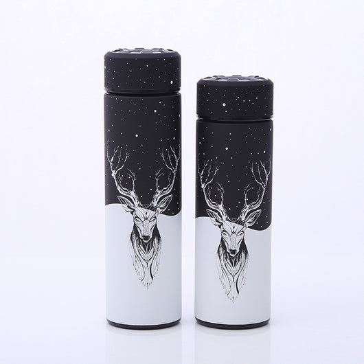 Taza Térmica de Acero Inoxidable Diseño Ciervo Starlight - Regalo Perfecto
