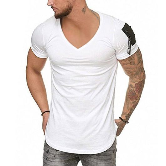 Camiseta manga corta con cierre en hombro - Image 7