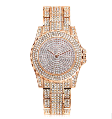 Reloj de Cuarzo Dorado con Cristales Brillantes para Mujer - Image 8