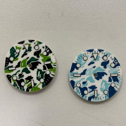 Accesorios de Reloj con Camuflaje Luminoso Verde
