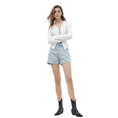 Shorts de Mezclilla Cintura Alta para Mujer - Image 7