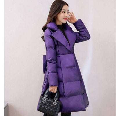 Chaqueta Acolchada de Algodón con Moño - Diseño Versátil y Cálido - Image 7
