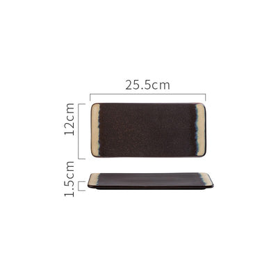 Bandeja Rectangular de Cerámica para Sushi Japonesa - Image 9